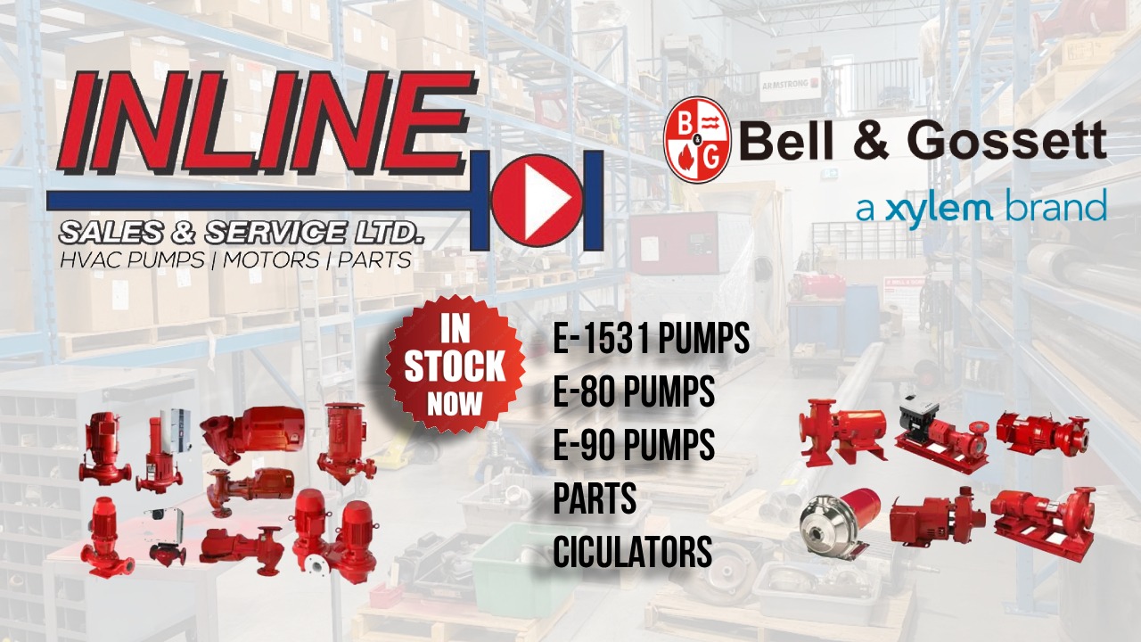 We Stock Bell Gossett E 1531 E 80 and E 90 Pumps